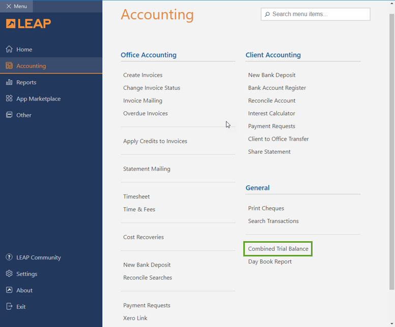 Combined Trial Balance - 01
