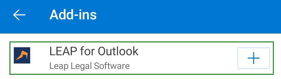 Outlook Add-in Android 2