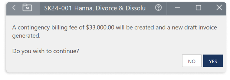 Confirmation Message