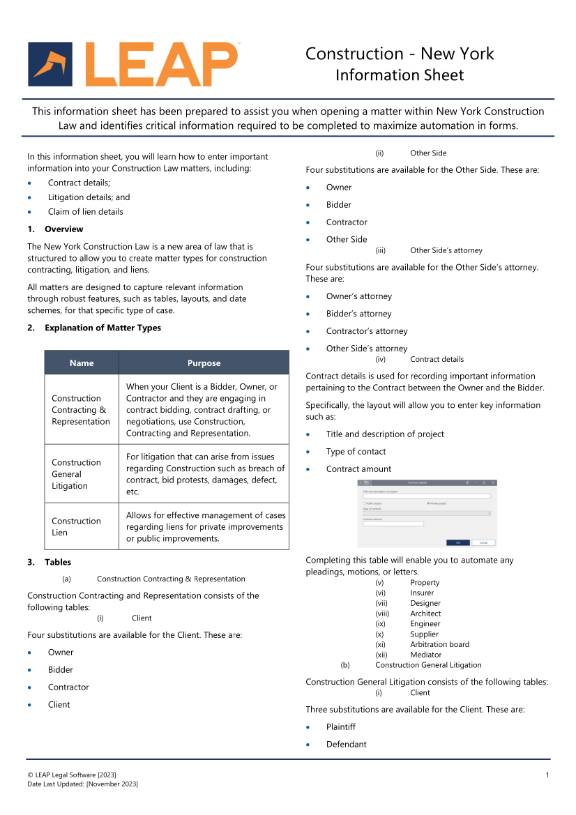 NY_1 How to complete a Construction matter