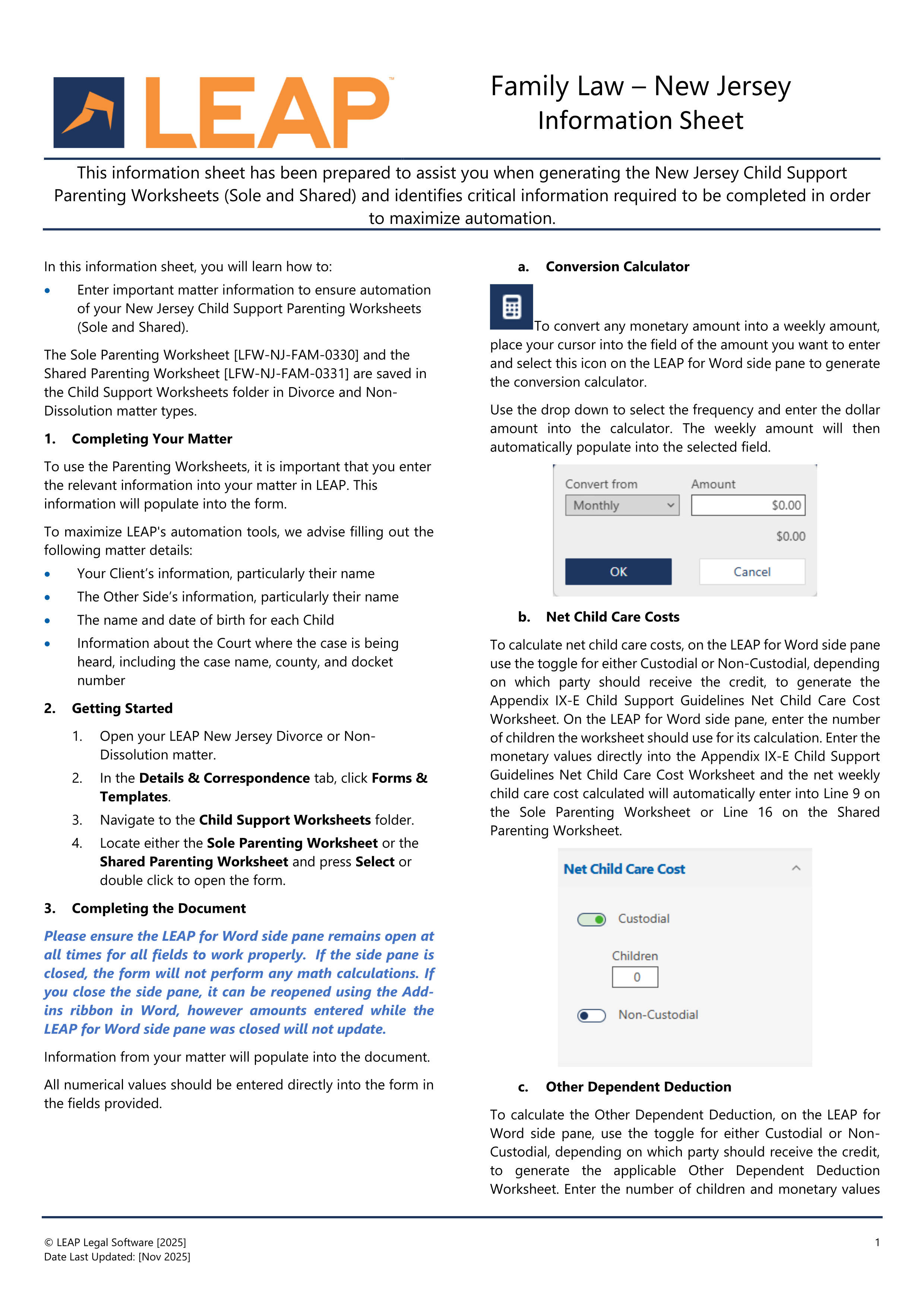 NJ - How to Complete LEAP Parenting Worksheets_Nov25