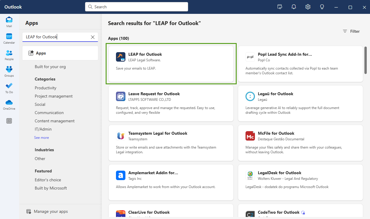Outlook new app results.png