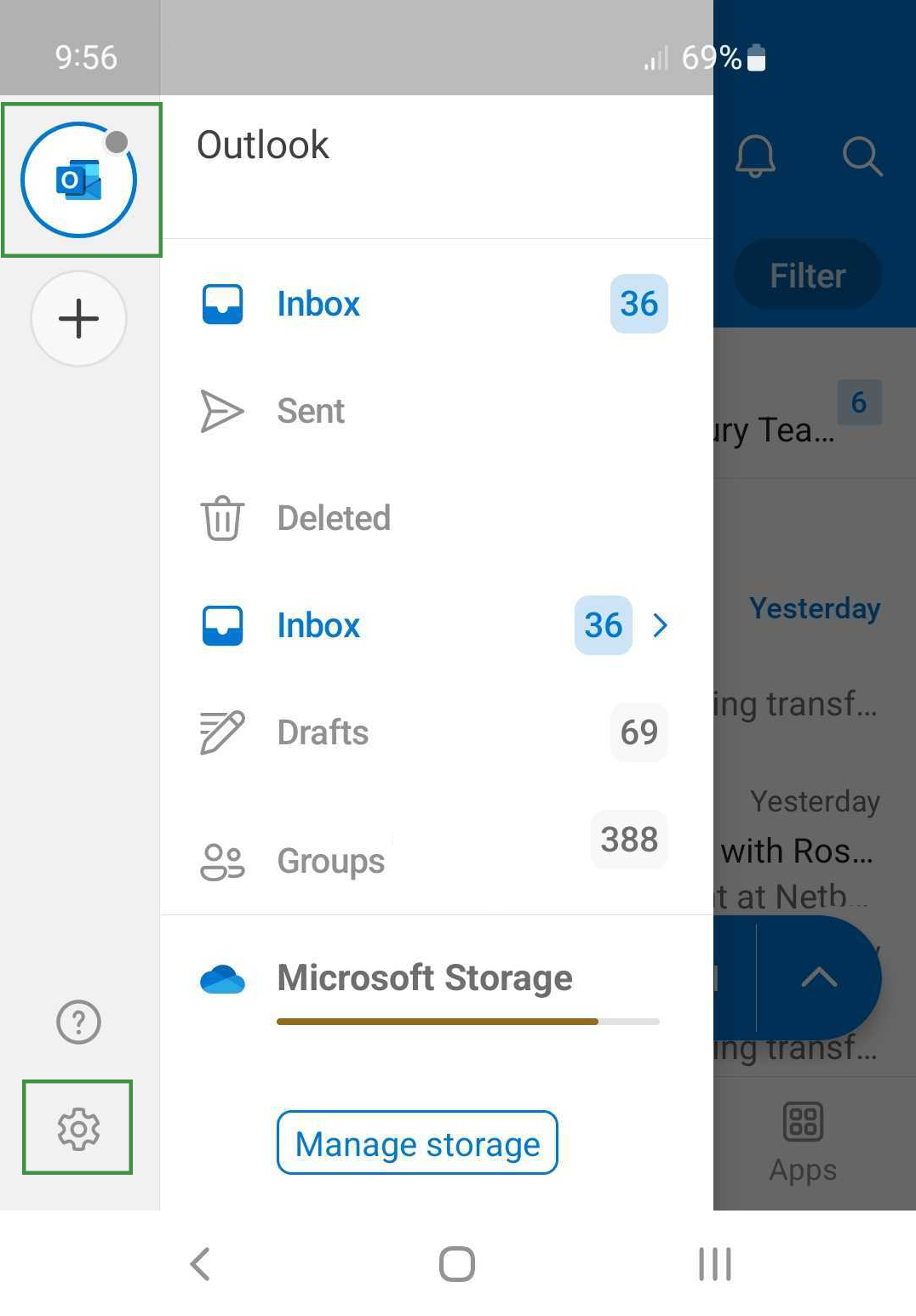 Outlook Add-in Android