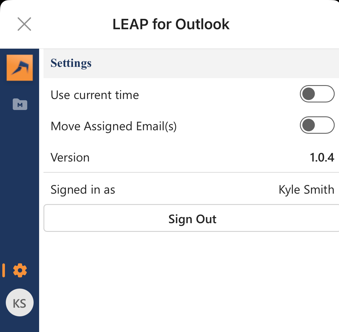 Outlook settings page on iphone.png