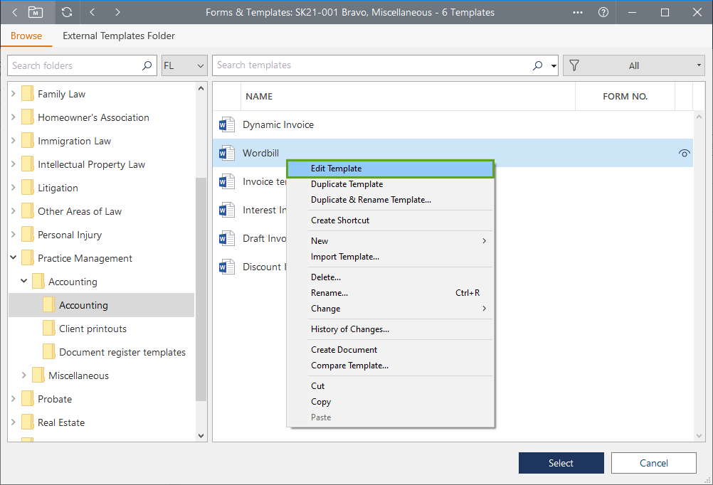 rapidpay - edit template